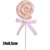Simulation Cotton Lollipop Fake Candy Model Sweet Shop Window Display Props Children's Photography Ornaments Wedding Scene Decor