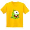 Cut the Rope Om Nom Frog Kids T-Shirt Funny Cartoon Summer Short Sleeve Baby Boys Girls Cute Clothes for Children
