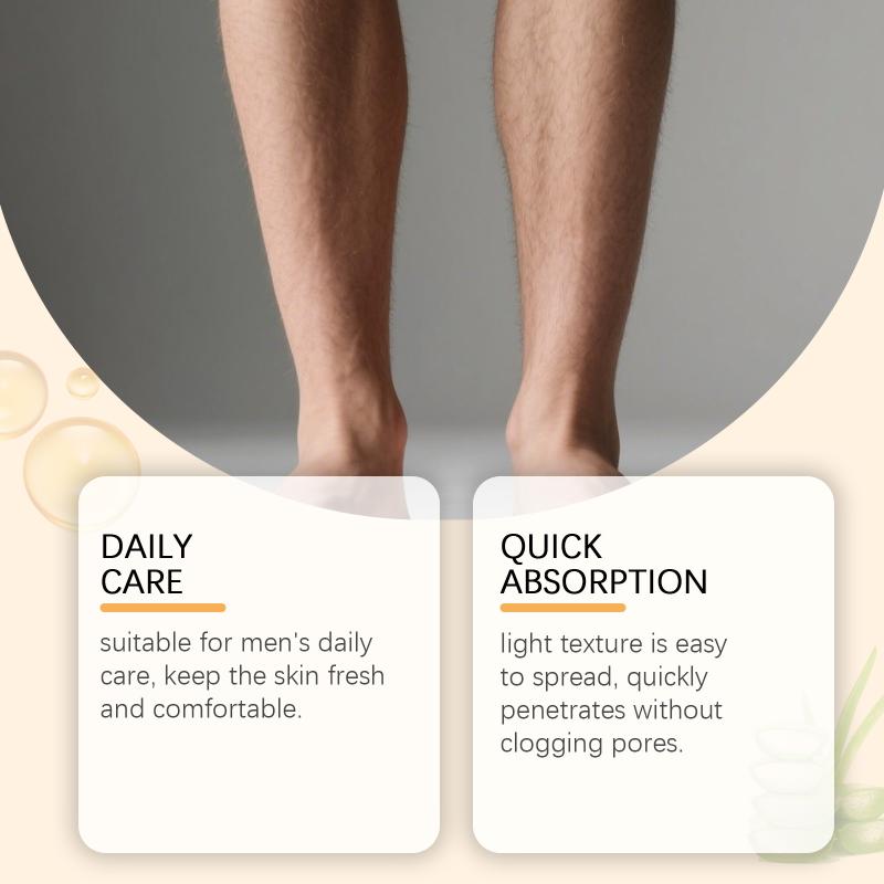 Mens Non Greasy Moisturizer Cream Lightweight Hydrating Soothes Dryness Daily Use Nourishing Body Skin