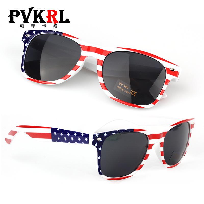 Classic Rice Nail Transparent Beautiful Flag Sunglasses Independence Day Sunglasses 2140 Development Sunglasses