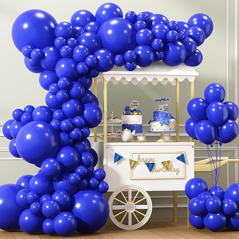 110pcs Birthday Party Decor Balloons Garland Royal Blue Ballon Arch Kit Gender Reveal Baby Shower Bride Shower Decoration Globos