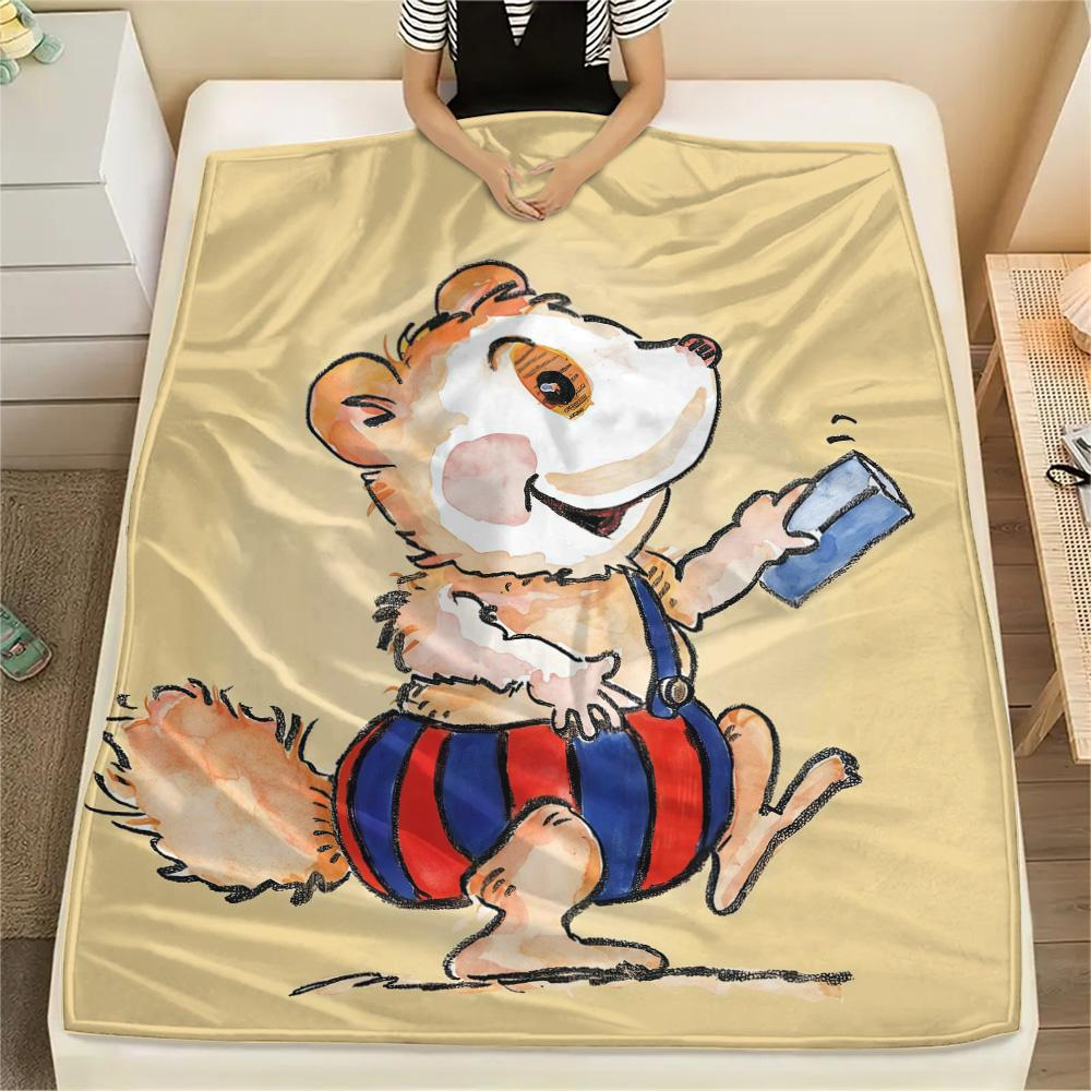 Bobo Siebenschläfer Flanelldecke, Hohe Qualität, Bequem für Alle Jahreszeiten, Heimdekoration, Wärme und Komfort 80cmx120cm white