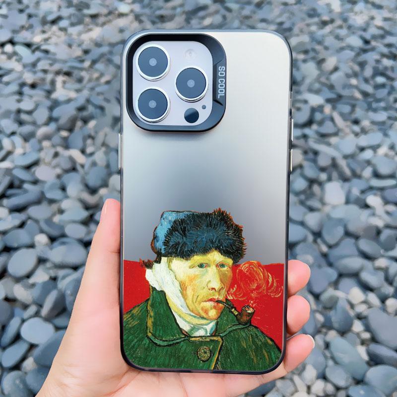 

For Coque iphone 15 14 11 12 13 Pro Max Mini 15 14 Plus Phone Cases Art Van Gogh Oil Painting Shockproof Matte Laser Back Covers iphone 13 mini