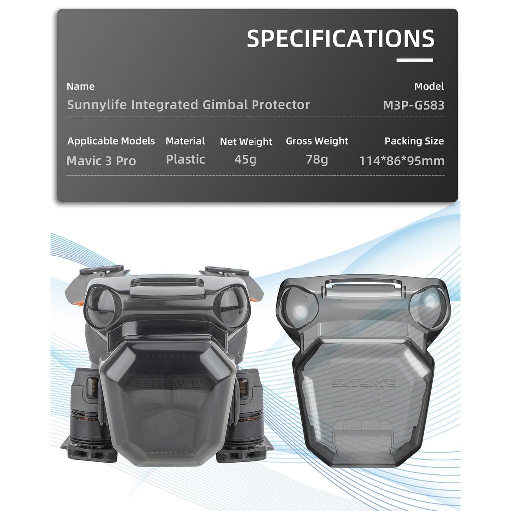 Lens Cap for 3 Pro Gimbal Lock Cover Protective Case Scratch-Proof Camera Storage Guard Protector Drones Accessory