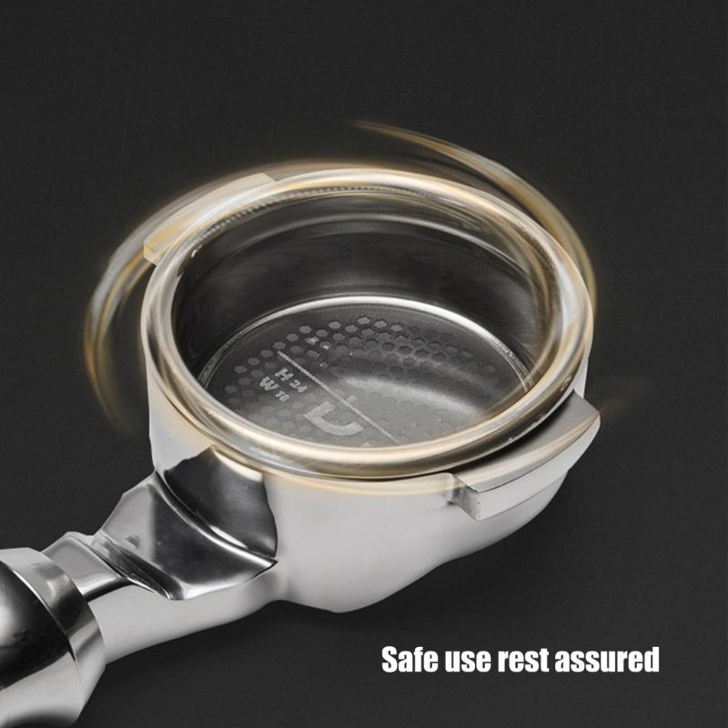 Removable Bottomless Portafilter for Coffee Maker Stainless Steel Ergonomic Coffee Handle Espresso Machine Accessories
