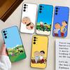 Cute L-Lolek and B-Bolek-LB-es Phone Case For Samsung S25,S24,S21,S22,S23,S30,Ultra,S20,Plus,Fe,Soft Silicone Black Cover