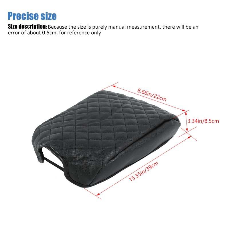 Leather Armrest Protective Cover Anti-Scratch Pad Decoritive Cover For Mitsubishi PAJERO 2007-2021  Car Interior Accessories