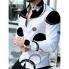 Men's Polka Dot Collar Long Sleeved Shirt Casual Shirt European and American Trend Daily Commuting Formal Top