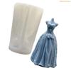 K1AE Wedding Dress Mold Silicone Molds Resin Casting Molds for Candle Making