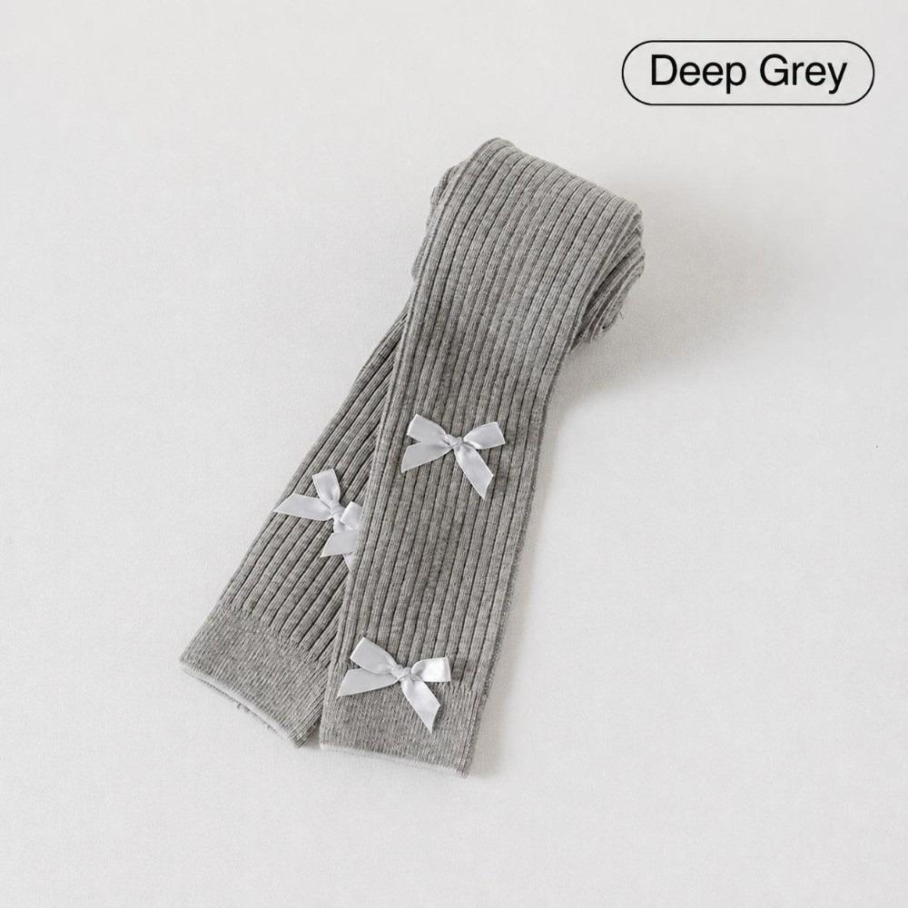 Slim-Fit Girls Bow Leggings Skin-Friendly Children Ankle Pants  Girls 1-6 Years Old