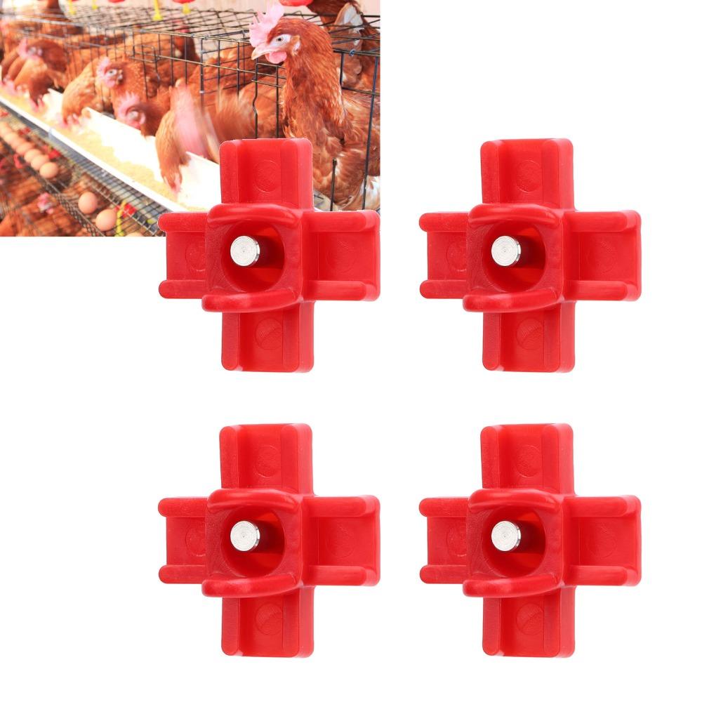 40Pcs Steel Chicken Waterer Nipples Plastic Automatic Poultry Nipple Chicken Water Nipples Chickens