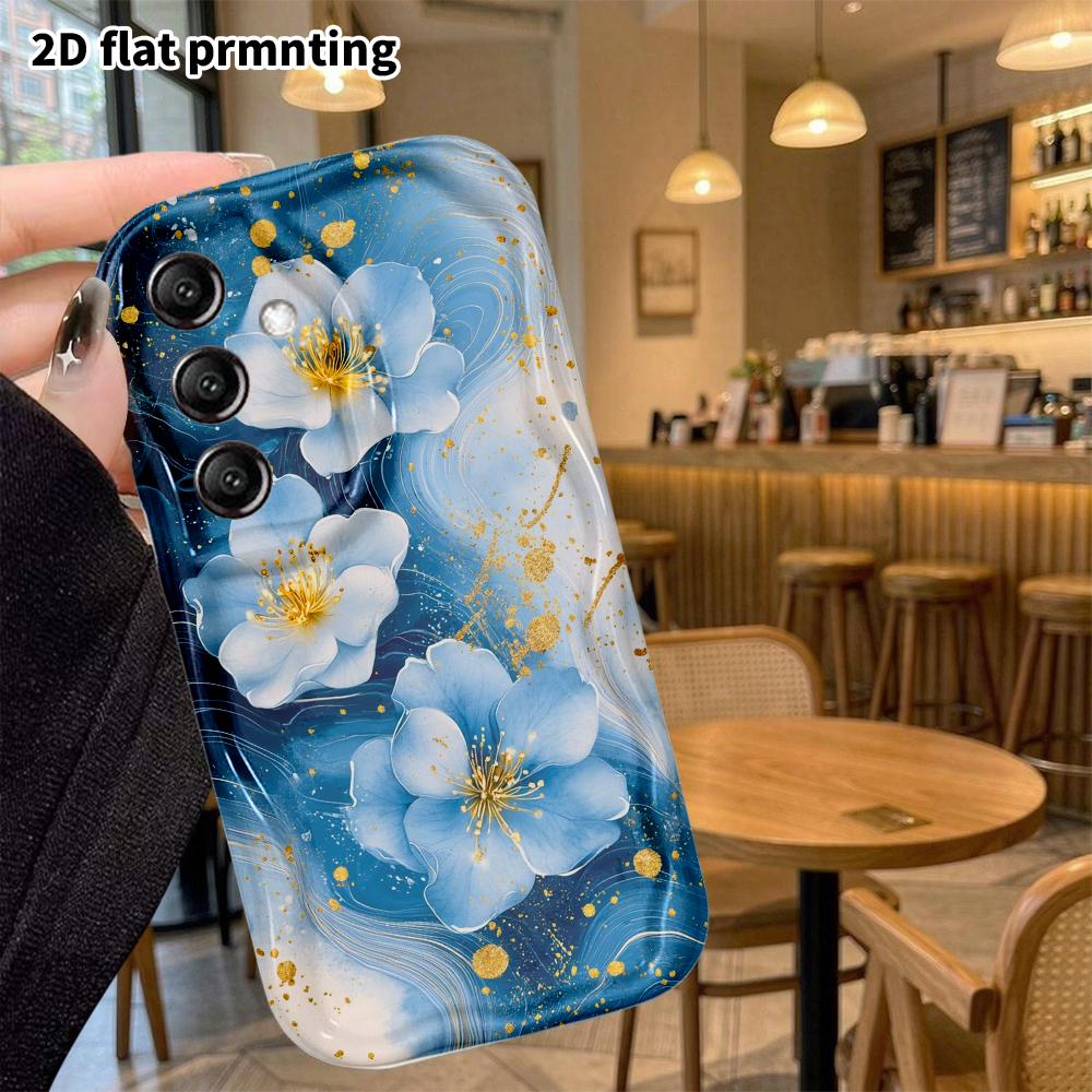 Phone Case: 2D Flat Samsung Galaxy A34 A35 M05 M06 S20 S22 S21 FE Plus 5G Protective Case, Artistic Flowers, Christmas and Halloween Gift
