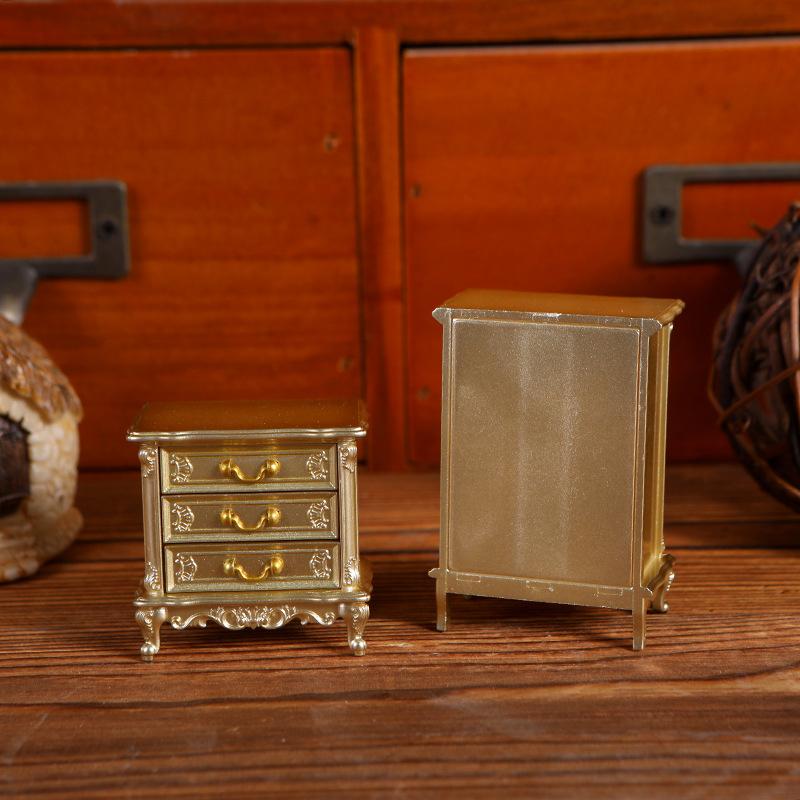 1/12 Puppenhaus Miniatur Nachttisch Schubladen Aufbewahrungsschrank Puppenhausmöbel Dekor Spielzeug Mikroszene Konstruktionsrequisiten