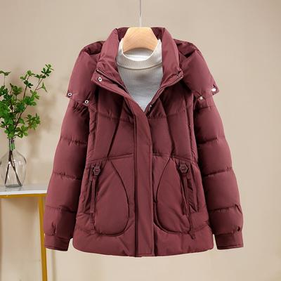 Plus Size Women's Short Hooded Winter New Cotton-padded Jacket Loose Warm Cotton-padded Jacket Top