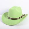 Beliebte europäische und amerikanische Mode OL-Stil einfarbiger Cowboyhut Herren und Damen High-End Zylinder Jazzhut Filzhut