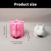 Rabbits Flower Pots Molds Ornament Silicone Molds Plasters Molds Epoxy Resin Molds Castings Molds Succulents Plant Molds