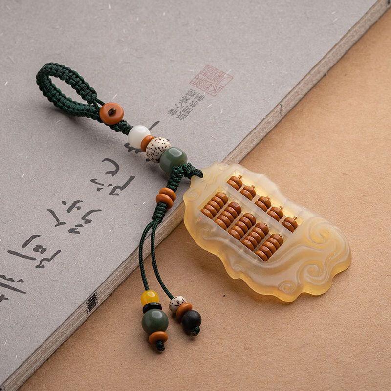 OLOMM Sheep Horn Ruyi Abacus Keychain