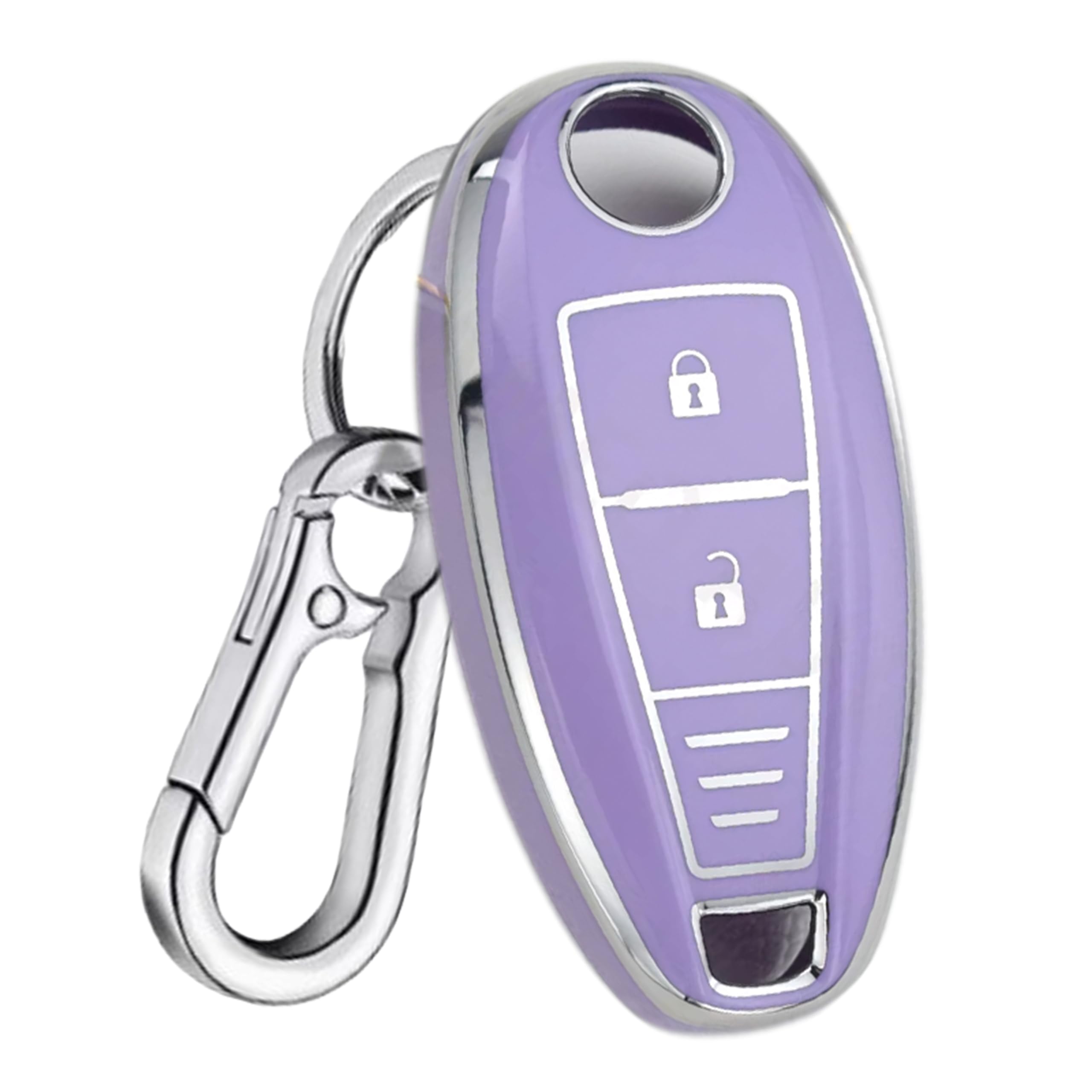 

Key cover for Suzuki cars with key chain TPU material фиолетовый