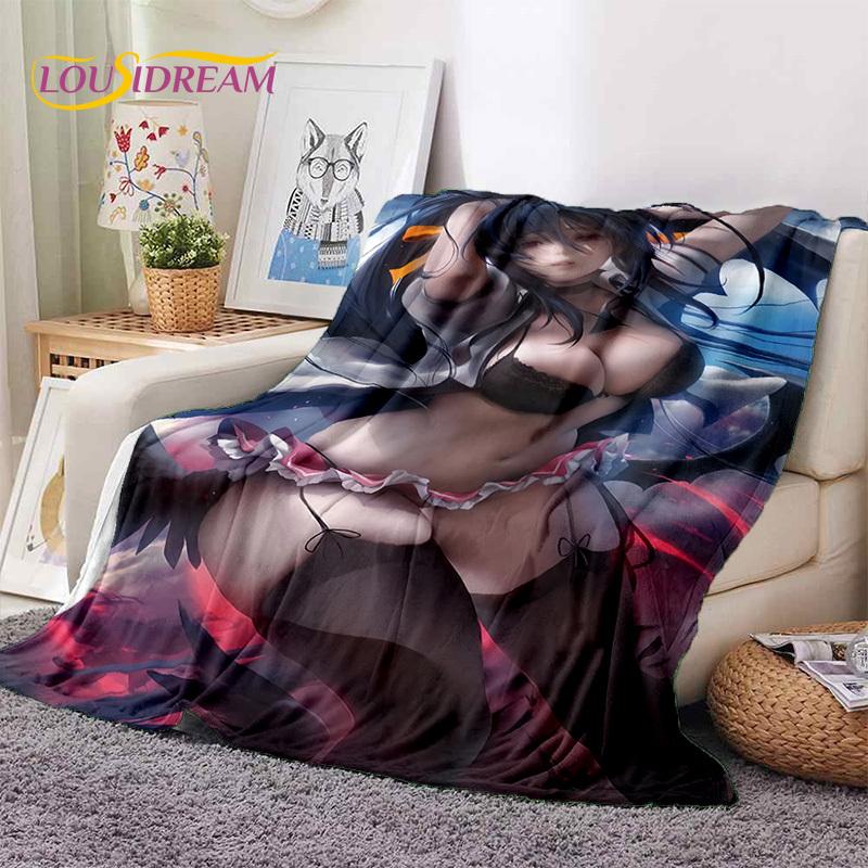 Cartoon Character Sexy Lace Girls Cute Anime Soft Blankets,Keep Warm Throw Blanket Comfortable for Picnic Beds Sofa Home Bedroom
