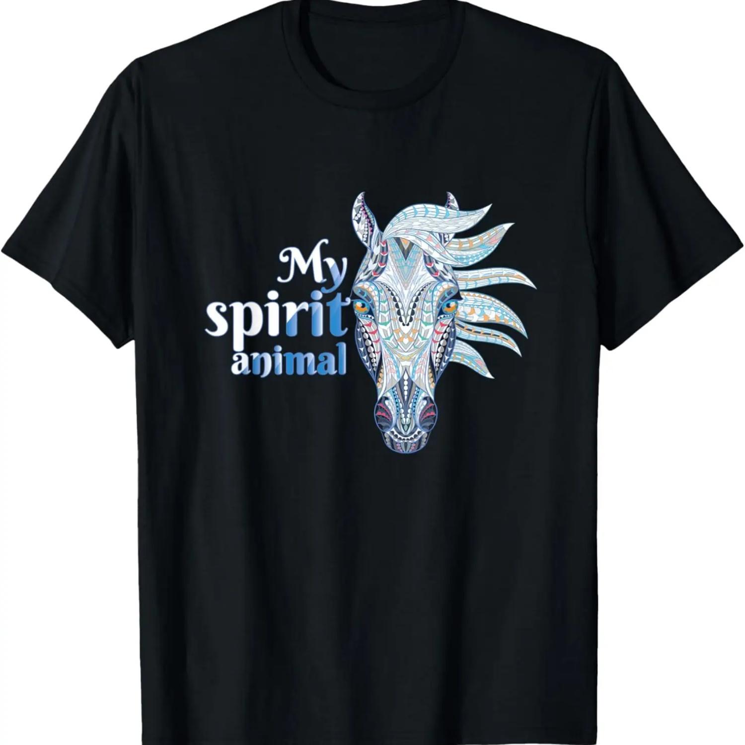 Beautiful Flamingo Riding Horse T-Shirt S