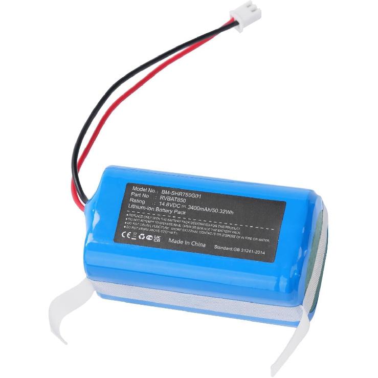 Bateria Shark RVBAT850A RVBAT850 (3400mAh/14.8V) Zamiennik dla odkurzacza robota Shark RV750_N RV720_N RV725_N RV1001AE UR1105ARUS RV2001WD IQ R101 ION
