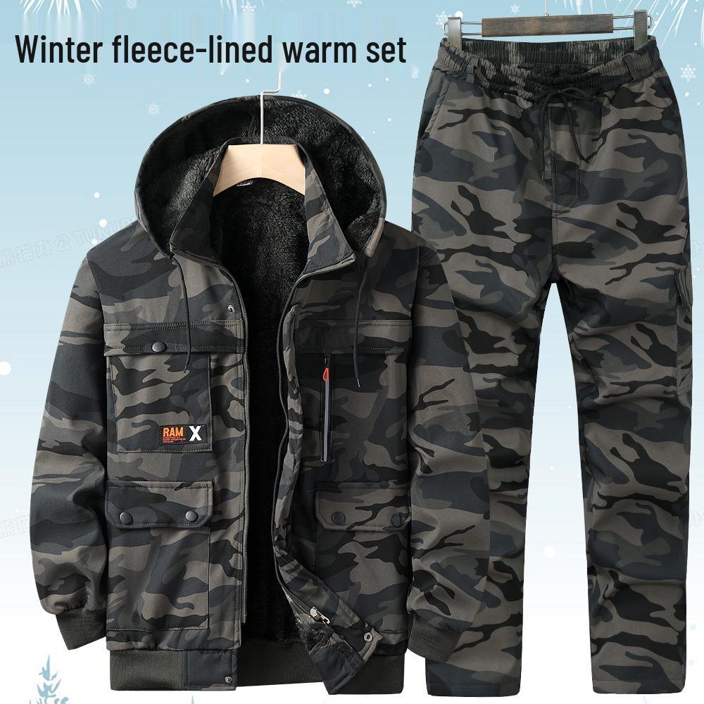 Îmbrăcăminte de lucru tactică camuflaj piton negru: Echipament durabil de protecție la muncă pentru reparații auto pentru bărbați, pentru toate anotimpurile.