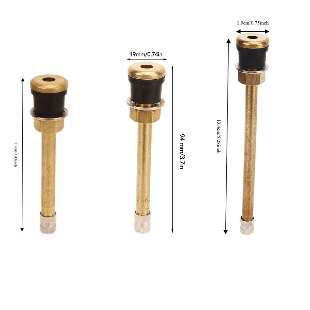 20PCS 0.625" Rim Hole Tire Valve Stem Brass Tubeless Truck Valve Durable Truck Valve Stem Auto Shop