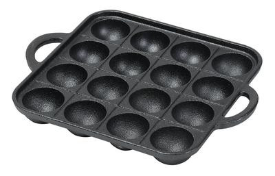 Pearl Metal Takoyaki Litinová Široká x Hluboká x Talíř s výstupky, 16-dírková, Železo, 24,5cm 19,5cm 3,5cm Vysoký, Design, HB-6483