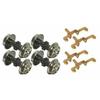 Greenmax N Gauge Powered Bogie Wheels, Coreless Power Compatible, Black, 8641, Model Railroad Supplies