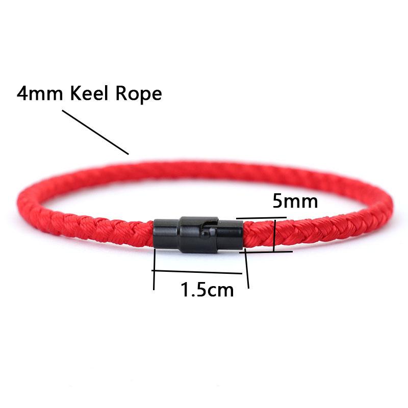 Fashion Grade A Keel Rope Bracelet For Men Double Safety Magnetic Buckle Charm Braslet Outdoor Cycling Hand Accessories Pulseria