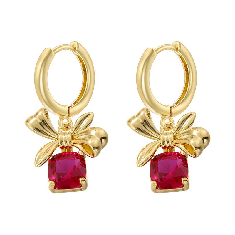 Sweet And Cute Christmas Element Earrings Ear Ring Wind Christmas Gloves Socks Earrings Women Ve1005-1009