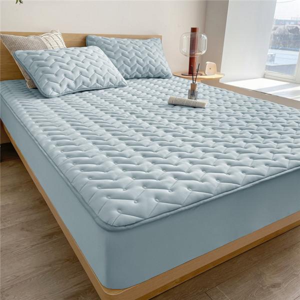 2024 Super voděodolný chránič lůžkovin Potah Přiléhavé prostěradlo Protiskluzové bavlněné prostěradlo s elastickými pásky Prošívané přikrývky Povlečení