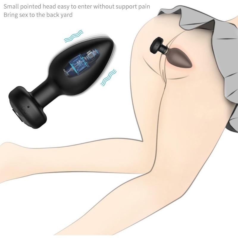 Remote Control Anal Plug Vibrator, 10 Modes Vibrating Anal Plug, Prostate Massage Vibrator Small Anal Plug, Adult Sex Toys