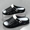 Fashion Casual Thick Bottom Slip-On Slippers Breathable Anti-Slip Summer New Style for Couples Outdoor Wear Comfortable EVA Material