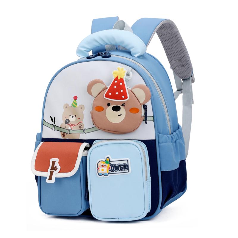 Bunny Bear Backpack Kindergarten Children s Schoolbag Boys And Girls Lightweight Backpack