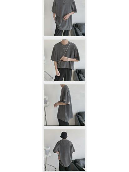 Men's Stylish Hollow Short-Sleeved T-Shirt - High-End Summer Wear