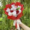 Bambole Gatto Kawaii Hello Kitty con Fiori Artificiali Bouquet Creativo Regali di Natale San Valentino Compleanno Laurea