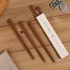Yoshiki Wooden Workshop Chopsticks Dishwasher Safe Stylish Rosewood Set 5 Pairs 22.5cm Non-Slip Adults Children Bento Box Guest Use Eco-Friendly