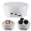 12cm Electric Rotating Display Stand Jewelry 360-Degree Photography Adjustable Speed Turntable