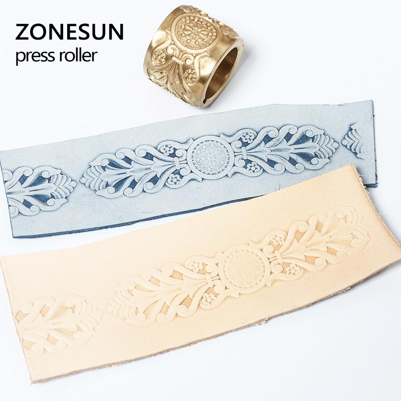 ZONESUN Leather Stamping Embossing Tool For  Leather Bracelet Straps Embossing Stamping Machine