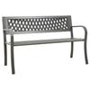 Garden Bench 125 cm Steel Gray