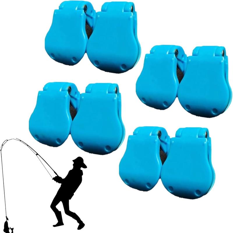 1/2/4 ks Multifunkční držák na rybářský prut Fixační klip Popruhy Přenosný držák na rybářský prut na pláž Kompaktní design Rybářské nářadí