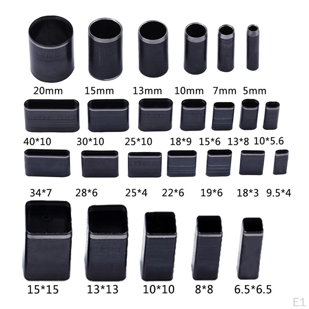 1 Boxed 52 Styles Hole Hollow Cutter Punch Set Leather Craft Belt Diy