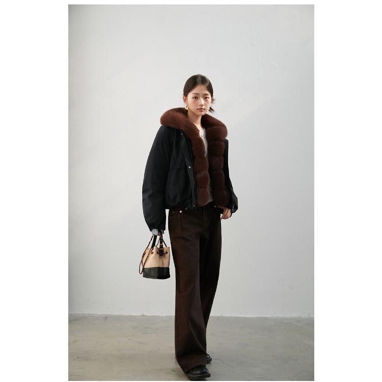 Fashion Short Winter Faux Fur Coat for Women Korean Style Classic Young Elegant Cotton Padded Jacket Versatile Warm Outerwear