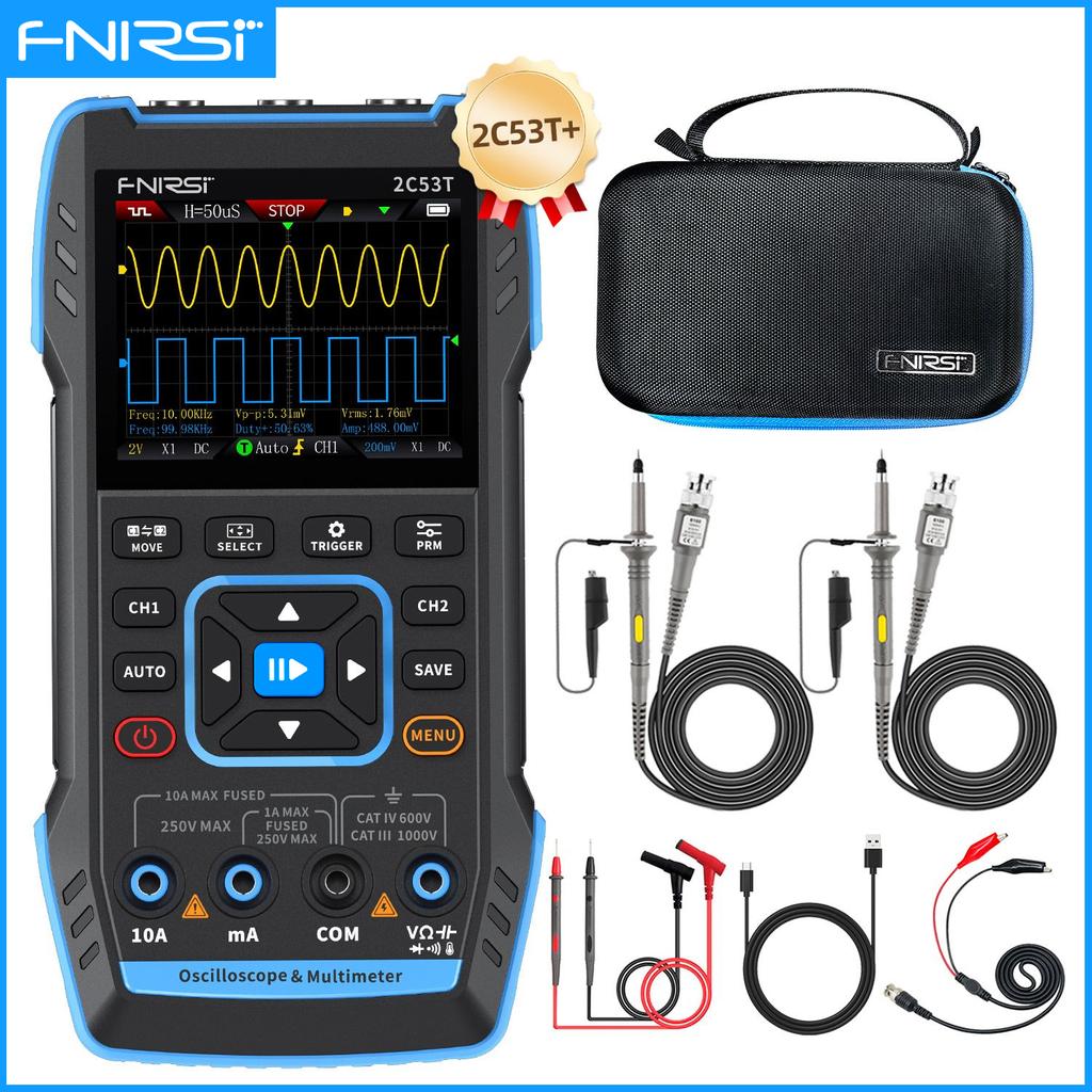 FNIRSI 2C23T 2C53T Upgrade Osciloscop Digital Portabil 50MHz Multimetru Generator de Semnal 3 în 1 Canal Dublu Scule Auto