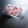 AAAKV1 For Honda Reflective Motorcycle Stickers Waterproof Vinyl Decals For Motorbike Helmet Fuel Tank Bike