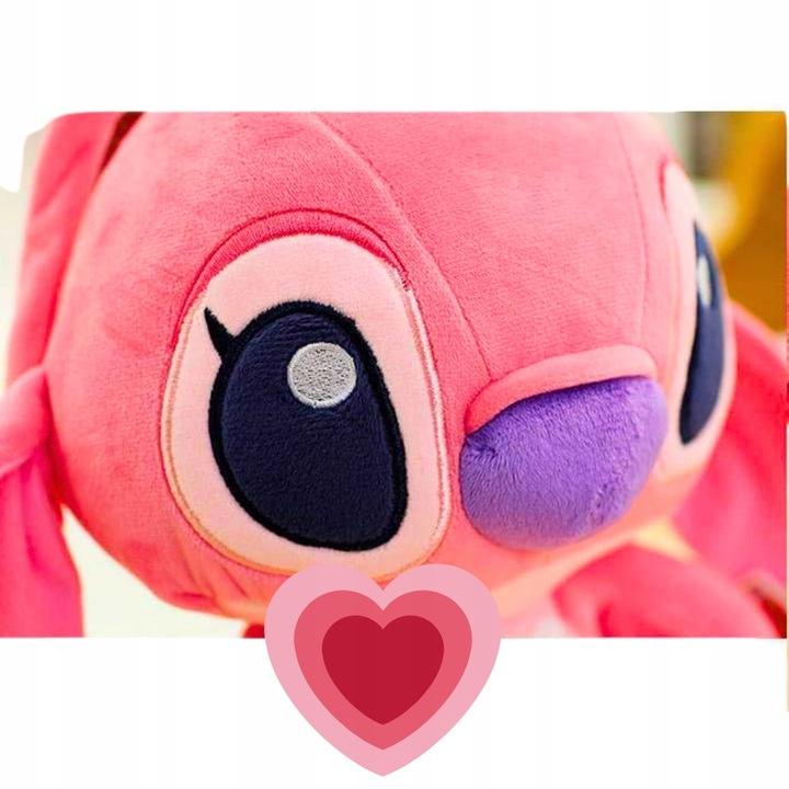 Maskotka Stich Różowy 30Cm Milutki Pluszak Dla Dzieci Zabawka
