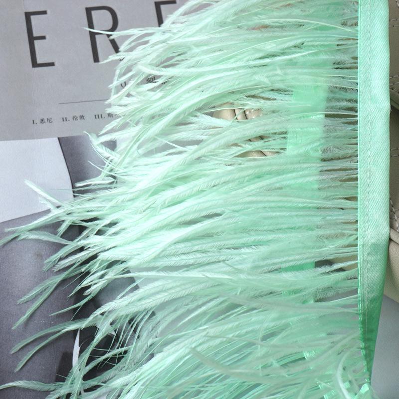 Pštrosí peří 10-13cm pro dekoraci šatů a taneční sukně - Oděvní doplněk