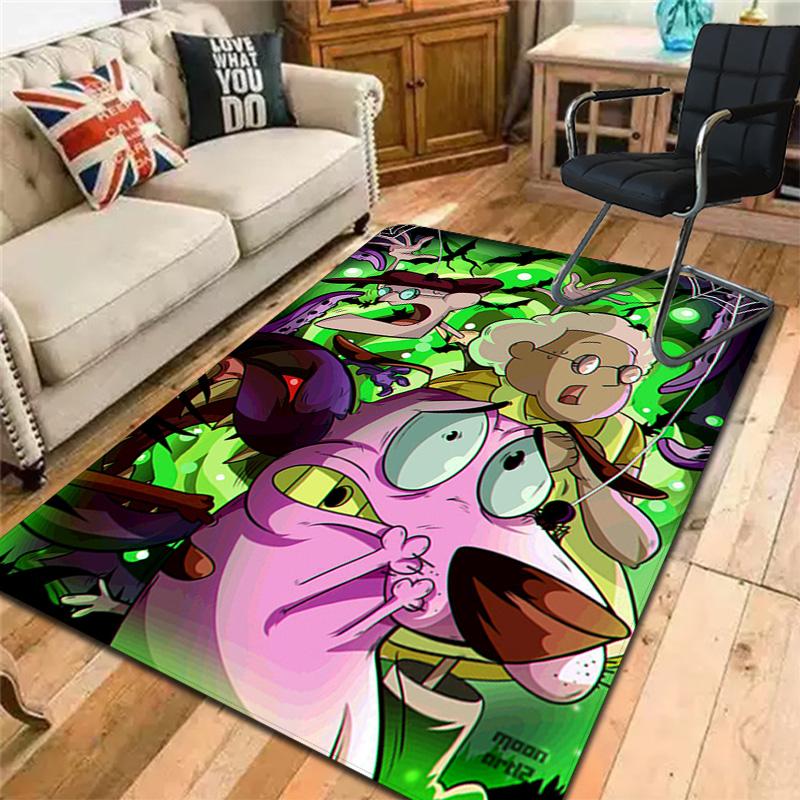Courage the Cowardly Dog Rug Floor Mat for Living Room or Bedroom Soft and Comfortable Carpet a Gift for Birthday and Holiday.SFF0917204