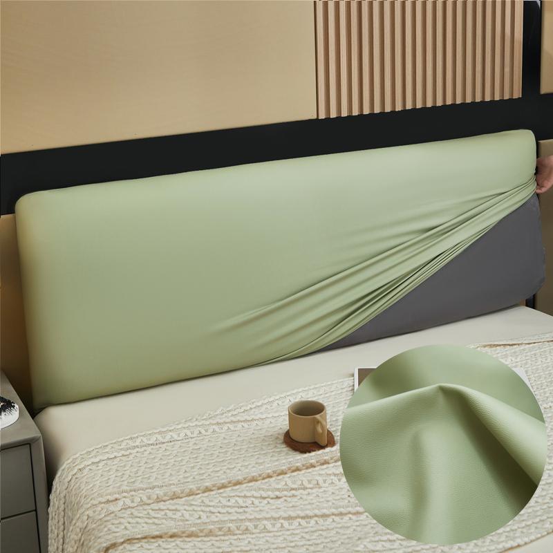 Flüssigkeitsdichte Bett-Rückenlehnen-Abdeckung Für Queen Flexible Bett-Kopfteil-Spannbezug Abdeckungen, Staubdichter Schutzbezug aus Samtstoff Für Kopfteil W150cm x H60cm